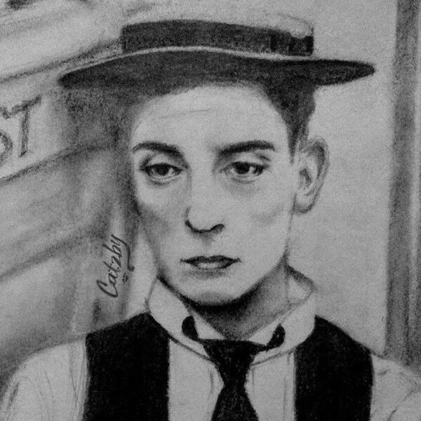 A closer look at the Keaton portrait