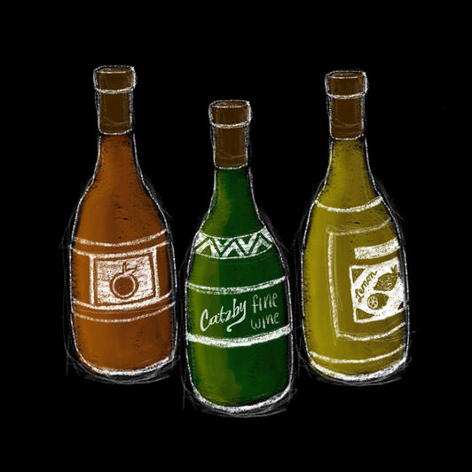Catzby's Liquor 2025 art fair stickers series
